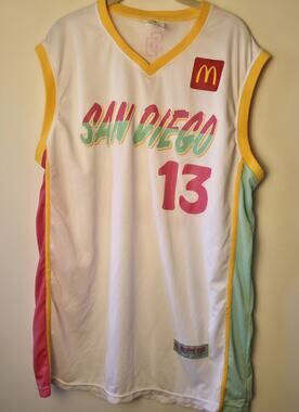 SAN DIEGO PADRES Manny Machado #13 Basketball Jersey City Connect SGA Size XL